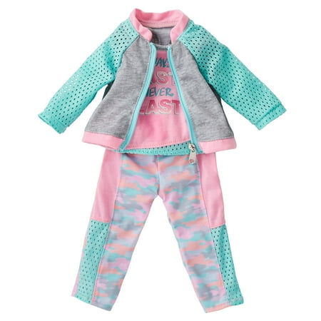 My Life As Pink Camo Outfit for 18” Dolls, 3 Pieces