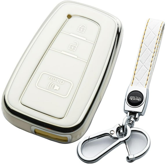 Silicone Key Fob Cover, Precision Fit for Toyota RAV4 (2016 - 2024), Camry, Prius, Prado - Durable, Stylish, Anti - Scratch, Shockproof, Easy - Grip Protection