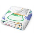 thumbnail image 6 of Super Soft Anti-Pilling Flannel Bed Blankets, Chemical Flask Print Cozy Fluffy Warm All Seasons Throw Blanket for Sofa Bedding, 40"x30", 6 of 8