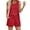 Red, variant on Buigttklop Womens 2 Piece Outfits Casual Matching Sets for Women Round-Neck Casual Solid Sleeveless Pockets Tops Outing Shorts Pants Sets