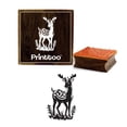 thumbnail image 1 of Printtoo Brown Wooden Square Deer Pattern Stamp Christmas Secret Santa Gift Stamps-3 x 3 Inches, 1 of 2