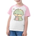 thumbnail image 4 of RXIRUCGD 2025 Vêtements d'Été pour Enfants Tout-Petits Garçons Filles Mode Mignon Col Rond Imprimé Manches Courtes Haut, 4 of 7