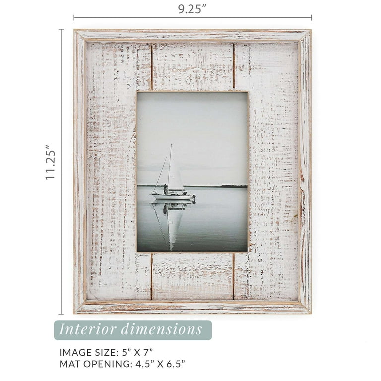 BarnwoodUSA Rustic Farmhouse Artisan 6 in. x 6 in. White Wash Reclaimed  Picture Frame 6x6 artisan white - The Home Depot