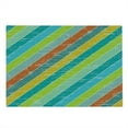 thumbnail image 2 of Vintage Rainbow Cutting Board, Diagonal Stripes with Grunge Effect Funky and Geometric Weathered Look, Decorative Tempered Glass Cutting and Serving Board, Large Size, Multicolor, by Ambesonne, 2 of 5