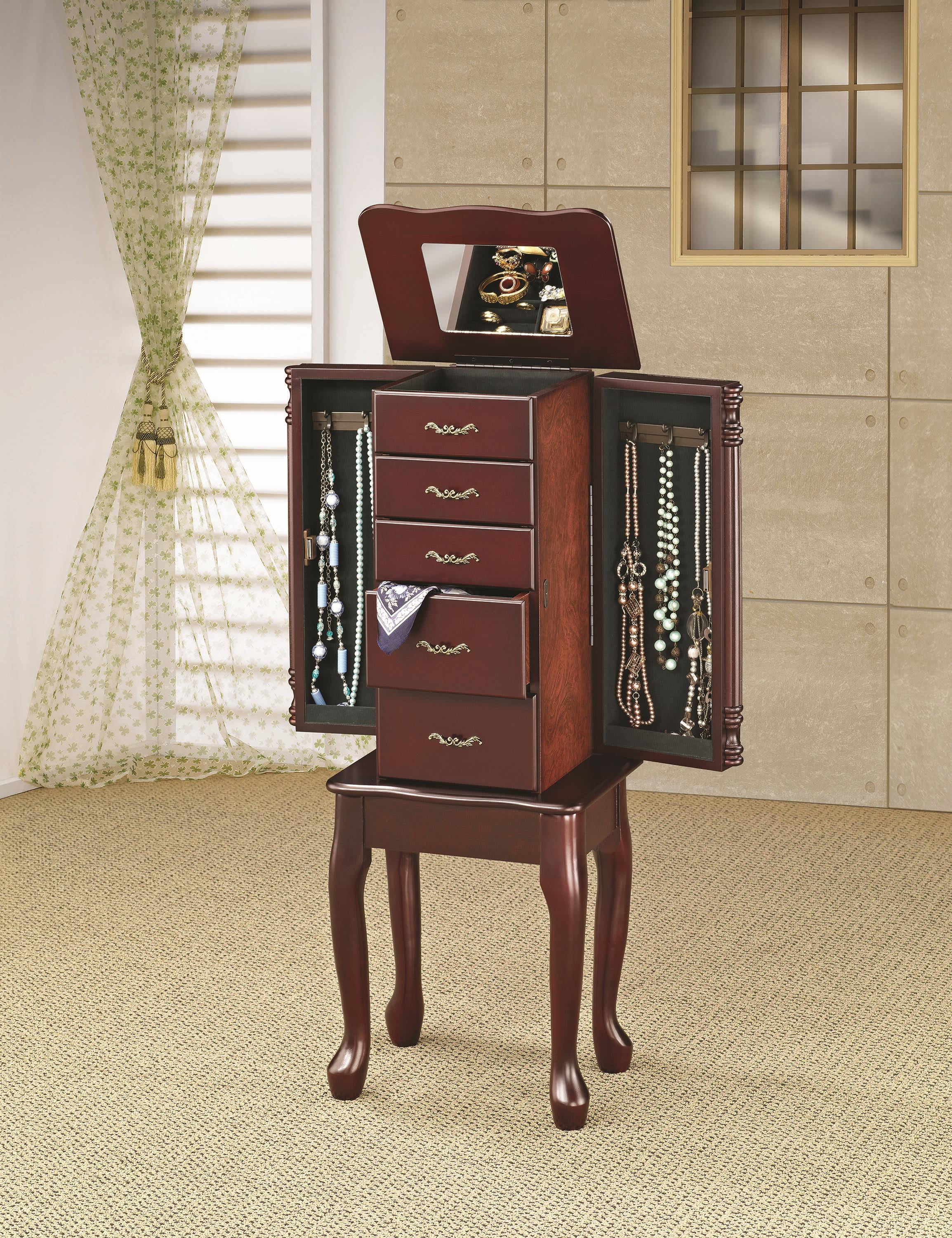 Queen anne 2024 jewelry armoire