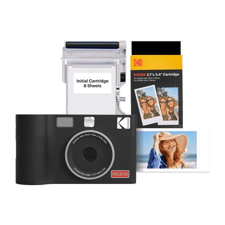 Kodak Mini Shot 2 ERA 2-in-1 instant camera-printer cartridge bundle 2.1×3.4 inches black (camera + 38 sheets) Kodak Mini Shot 2 ERA 2-in-1 instant camera-printer cartridge bundle 2.1×3.4 inches black (camera + 38 sheets)