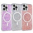 thumbnail image 2 of Premium UV Coated Full Glitter Sparkle Colorful TPU Back Cover Compatible with MagSafe Case for iPhone 14 Pro, 2 of 7