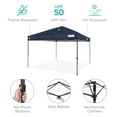 thumbnail image 5 of Best Choice Products 10x10ft Easy Setup Pop Up Canopy w/ 1-Button Setup, Wheeled Case, 4 Weight Bags - Navy Blue, 5 of 10