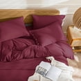 thumbnail image 2 of Cotton Duvet Cover Queen Size Pinstriped Comforter Cover with Button Washed Cotton Breathable Soft Solid Bedding Set Duvet Cover ×in & Pillowcases (NO Comforter), 2 of 9