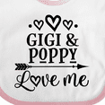 thumbnail image 4 of Inktastic Gigi and Poppy Love Me Girls Baby Bib, 4 of 4