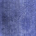 thumbnail image 1 of Ahgly Company Machine Washable Indoor Square Oriental Blue Industrial Area Rugs, 7' Square, 1 of 4