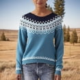 thumbnail image 2 of Bovemsi Womens Sweaters Pullover Fall Winter Casual Loose Long Sleeve Knitted Tops Cute Sweaters, 2 of 5