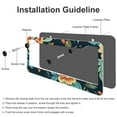 thumbnail image 4 of Floral Summer Pattern Yellow And Blue Abstract Flowers License Plate Cover 2 Pack Flowers And Plants Watercolor Floral Seamless License Plate Cover Front Plates Frames Car Tag Frame, 4 of 6