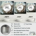 thumbnail image 4 of Designart "Seashell Monochromatic II" Animals White Large Square Mirror - Square Bedroom Mirror Printed Wall Decor - Modern Square Printed Wall Mirror Art, 4 of 5