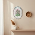 thumbnail image 6 of Handcrafted Floral Wall Art, Mirror Embellished Wooden Plaque, Traditional Indian Home Decor, 6 of 10