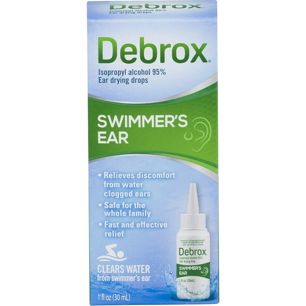 Debrox Swimmer's Ear Relief Ear Drying Drops, Water Clogged Relief, 1