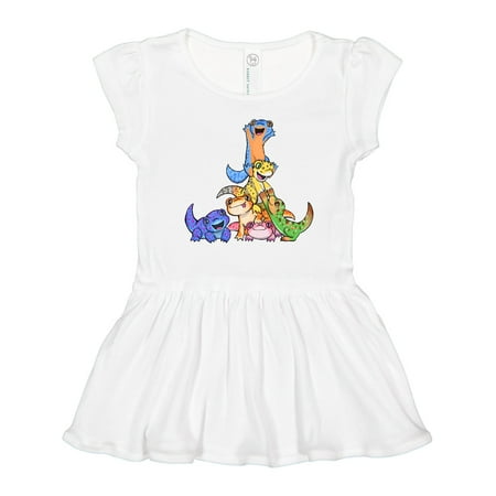 

Inktastic Gecko Pile Cute Lizards Gift Toddler Girl Dress