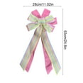thumbnail image 3 of Easter Bows Wreath, Easter Eggs Ribbon Bows for Front Door Indoor Outdoor Spring Summer Decoration, 11x25in, 3 of 6