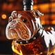 thumbnail image 3 of Whiskey Decanters Set, Glass Animal Shaped Bottles, Novelty Bar Display, Decorative Liquor Container 300ml (Eagle B model), 3 of 5