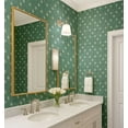 thumbnail image 4 of S4Sassy Self Adhesive Wallpaper, Floral Print Wallpaper, Green Removable Diy Vinyl Wall Covering, Peel And Stick Contact Paper For Entryway Accent Wall, Easy Home Decor Solution (25"X 240"), 4 of 9