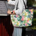 thumbnail image 7 of Xecao Tropical Flowers for versatile beach bag for women includes zipper pockets and waterproof material, ideal for vacations and adventures., 7 of 7