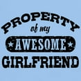 thumbnail image 3 of CafePress - Property Of My Awesome Girlfriend Light T Shirt - Light T-Shirt - CP, 3 of 4