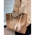 thumbnail image 4 of CoCopeaunt Retro PU Leather Tote Bag Purse for Women Large Chic Shoulder Bag Removable Pendant, 4 of 7