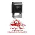 thumbnail image 1 of Printtoo Personalized Red Self Inking Wedding Invitation Address Stamp Custom Rubber Stamper-60 x 40 mm, 1 of 6