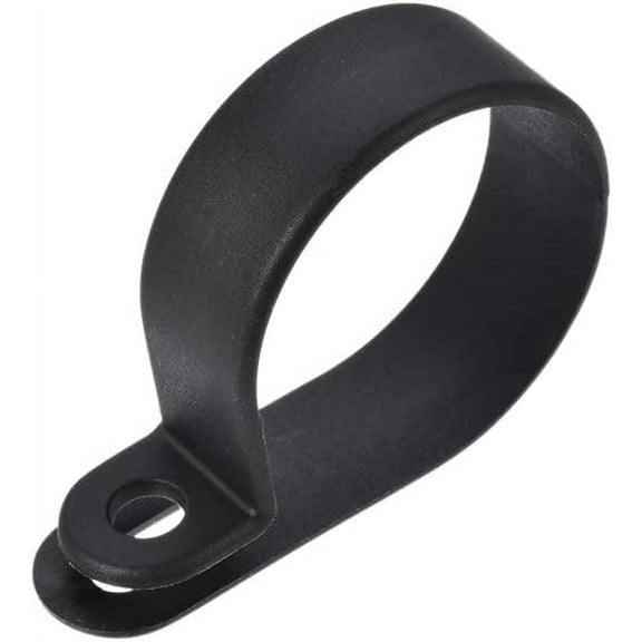Cable Clips Wire Holder R Type Clamp Fastener 30mm for Home Office Cords Management Black 30Pcs