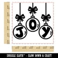 thumbnail image 2 of Joy Ornaments Christmas Self-Inking Rubber Stamp Ink Stamper - Black Ink - Large 1-1/2 Inch, 2 of 7