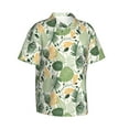 thumbnail image 3 of Xecao Hawaiian Style print Hawaiian shirt - a stylish short-sleeve button-down for men, perfect for casual beach and tropical outings., 3 of 9