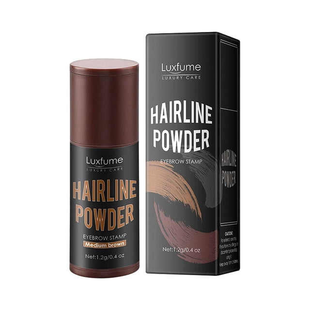 Barra de polvo para la línea del cabello, polvo para sombrear y rellenar la línea del cabello y las cejas, herramienta de maquillaje para cejas de larga duración y resistente