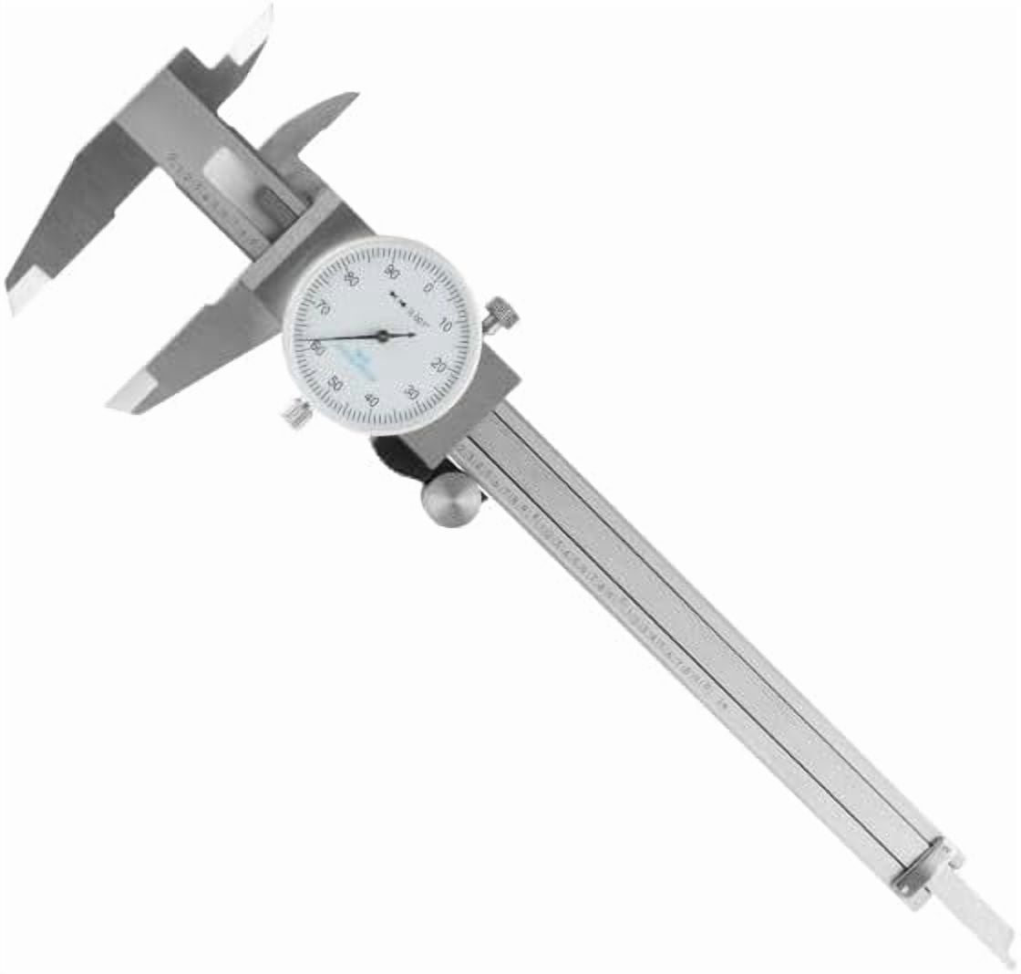 Dial Caliper- Stainless Steel and Shock Proof Tool With Plastic Carry Case, 0- 6 Inch Measuring Range For Accurate Measurements by