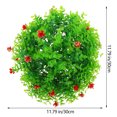 thumbnail image 2 of Bola topiaria artificial colgante, hoja decorativa de eucalipto, bola decorativa, bola topiaria de plástico para plantas., 2 of 7