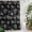 Black, variant on Pink Wildflowers Shower Curtain - Water Repellent Fabric Shower Curtains Washable, White Dandelion Flowers Rustic Spring Decorative Polyester Cloth Bathroom Curtains Modern Bath Decor 36"x72"