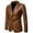 Khaki, variant on Lindreshi Leather Jacket for Women Men's Leather Jacket Fashion Business Suit Stand Collar Punk Motorcycle Washed Leather Long Sleeve Hoodless Casual Outwear & Jackets