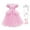 Pink dress+Accessories, variant on HAWEE Toddler Girls Princess Blue Costumes Halloween Dress up Fancy Gown for Cosplay Party