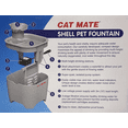 thumbnail image 6 of Cat Mate 100 fl. oz. Pet Fountain with Super-Quiet Isolated Pump System and 3-Stage Filter - Titanium, 6 of 9