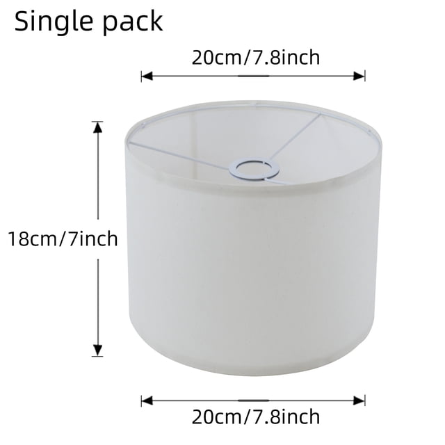 AMERTEER 1Pcs Linen Fabric Desk Lamp Shade - Detachable Soft Lighting 7.8” x 7.8” x 7” Size KD Design Floor Lamp Shell Cover Easy Assembly Versatile Lighting Fixture Accessory