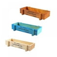 thumbnail image 4 of 2 Pieces Wooden Garden Planter Vintage Planter Box Rustic Rectangular Plant Container Holder Wood Flower Pot Succulent Planter Box for Outdoor Plants Vegetables Herbs Flowers, 4 of 8