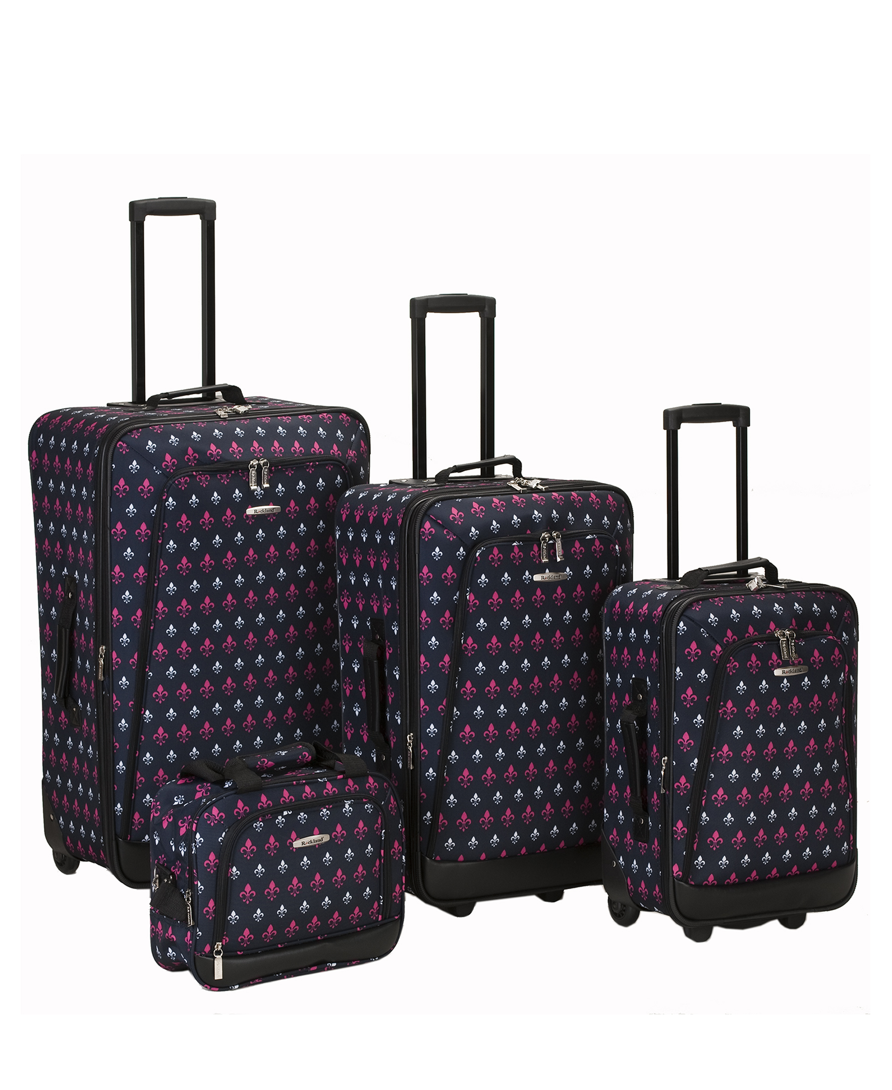 Rockland Luggage 4Piece Vegas Softside Luggage Set