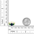 thumbnail image 3 of Gem Stone King 2.54 Ct Oval Blue Sapphire Green Simulated Emerald 10K Yellow Gold Ring (Size 9.5), 3 of 4