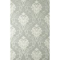 Fine Decor Florentine Grey Damask Wallpaper, 20.9-in by 33-ft