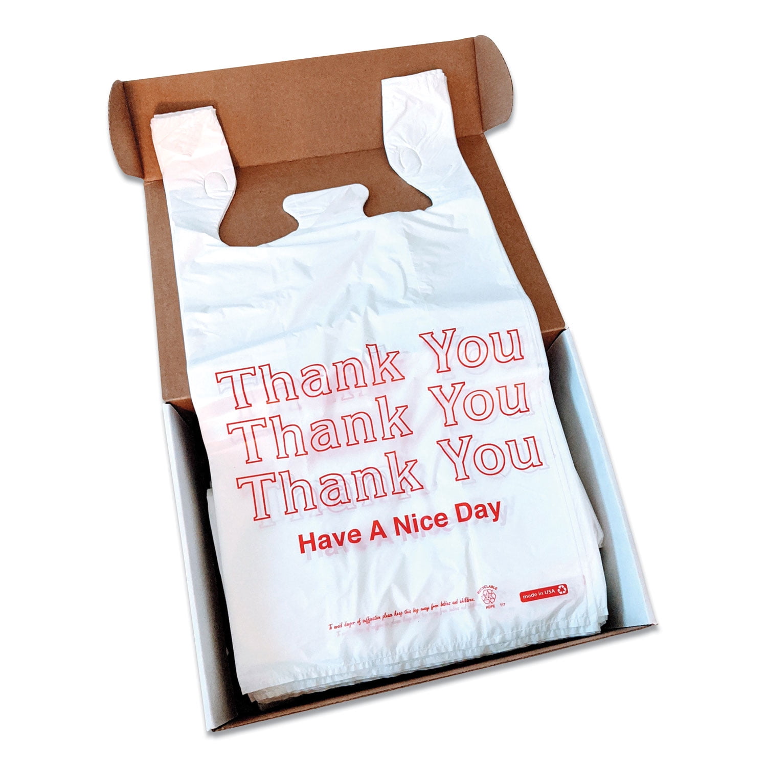 Thank you have a nice day plastic bag sale