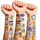 thumbnail image 1 of Tatuajes temporales PPVWEY 189 piezas con stickers de balón de fútbol, 1 of 7