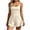Beige-tank tops for women, variant on Women's Summer Sleeveless Athletic Rompers Spaghetti Strap Double Lined Shorts Jumpsuit One Piece Outfits