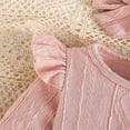 thumbnail image 5 of MEZZALL Jumpsuit Adorable Girls Ribbed Knit Bodysuit With Cute Flutter Sleeves Bodysuits Summer Onesie Baby Toddler Trendy O-Neck Spring Child One-Pieces, 5 of 7