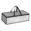thumbnail image 2 of Bolsa de almacenamiento de ropa plegable, bolsa de almacenamiento de sombreros, cremalleras resistentes, organizador de edredones Gris, 2 of 9