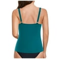 thumbnail image 6 of vigerkar Tankini Tops for Women Swimwear Top Only Tummy Control Bathing Suit Top No Bottom Dark Green, S, 6 of 9