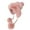 Pink, variant on Winter Hat Woman Knit Hats With Pompom Outdoor Ear Cover Trend Accessories Black
